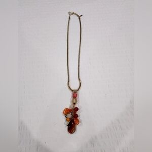 Chico's warm tone pendant necklace